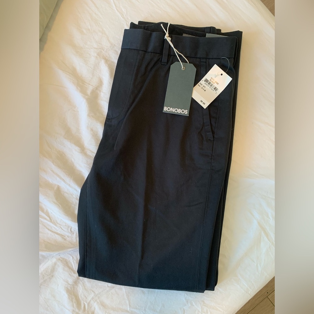 Bonobos Weekday Warrior Pants 31x30 slim tailored. NWT